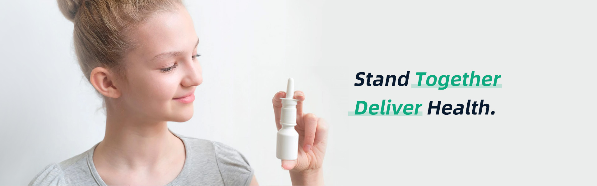 Nasal pump banner
